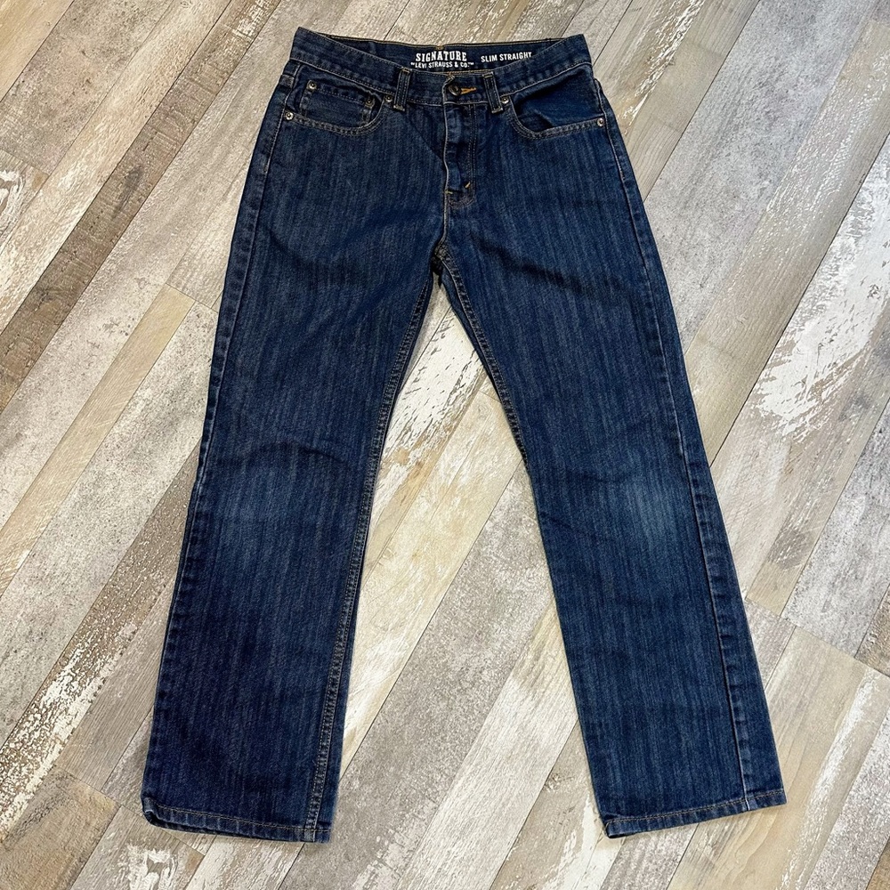 Boys Levi Stratus Signature Slim Straight Leg Jeans - Size 16